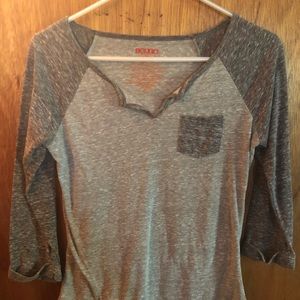 Bongo 3/4 shirt grey and light grey